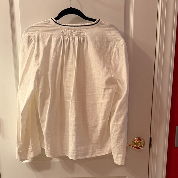 Zara Ivory Tassel Blouse - Picture 2 of 4